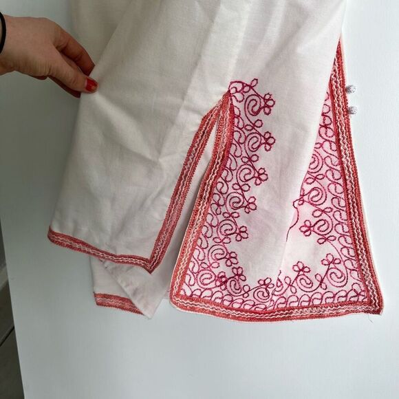 1960s Embroidered Moroccan Caftan Robe Dress Boho Maxi Embroidered - Picture 9 of 12